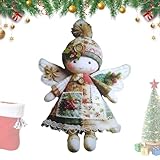 Fascino Artigianale Invecchiato: Con dettagli di texture cuciti a mano e una gonna arricciata in modo delizioso, questo Kit di Bambola Angelo Natalizio emana un'estetica calda che si abbina perfettamente a floreali in stile country, portando un tocco artigianale piacevole alle tue decorazioni natalizie o fungendo da regalo memorabile per occasioni speciali.