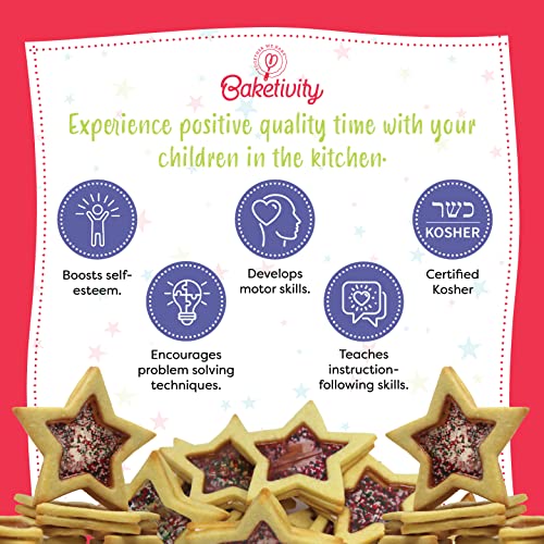 Image of Baketivity Snow Globe Cookies Baking Kit - Duff Goldman Cooking Recipe - DIY Family Fun Cookie Making Kit - Pre Measured Ingredients Cookie Baking Kit for Kids - Tiny Gift for Kids, Teens, And Adults