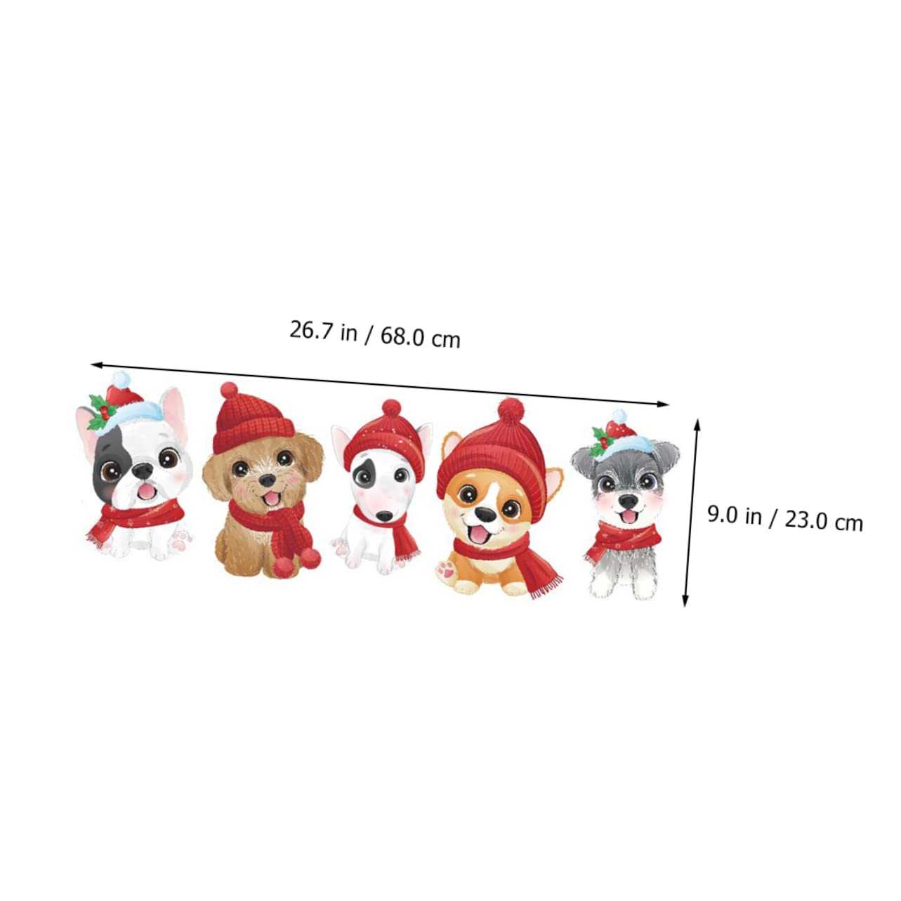 Alipis 5fogli Vetrofanie Natalizie Per Finestre Adesivi Decorativi Per Natale Decorazioni Festive Per Vetrine e Porte Adesivi Murali Riutilizzabili Per Creare Atmosfera Natalizia