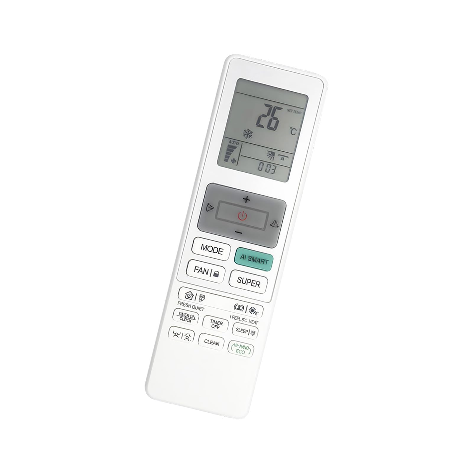 Uqezagpa Broad Compatibility Remote Control Texture with Ergonomic and Mode Suitable for Various Model Replacement Remote