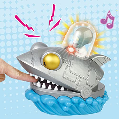 Nebwe Enfants Mordre La Main Jouet 3 en 1 Son Et Lueur Ensemble De Jeu Jouets pour Extraire Une Dent Mécanique Jeu Cadeaux Créatifs Plastique ABS Cadeau De Noël (Requin, Crocodile, Piranha),Shark