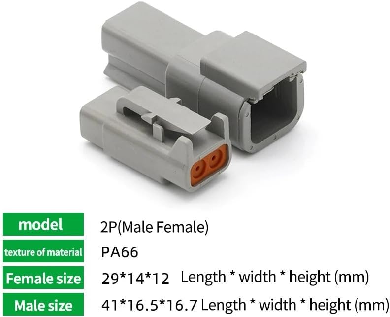 10Sets 2/3/4/6/8/12 Pin DTM Wire Connector DTM04-2P/DTM06-2S Waterproof Automotive Connectors(4P with Terminal)