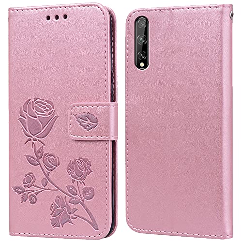 Funda para Huawei P Smart S 2020/Y8P Carcasa,Ranuras Tarjetas,Soporte Plegable,Silicona TPU,Case Protectora Funda para Huawei P Smart S(6.3')