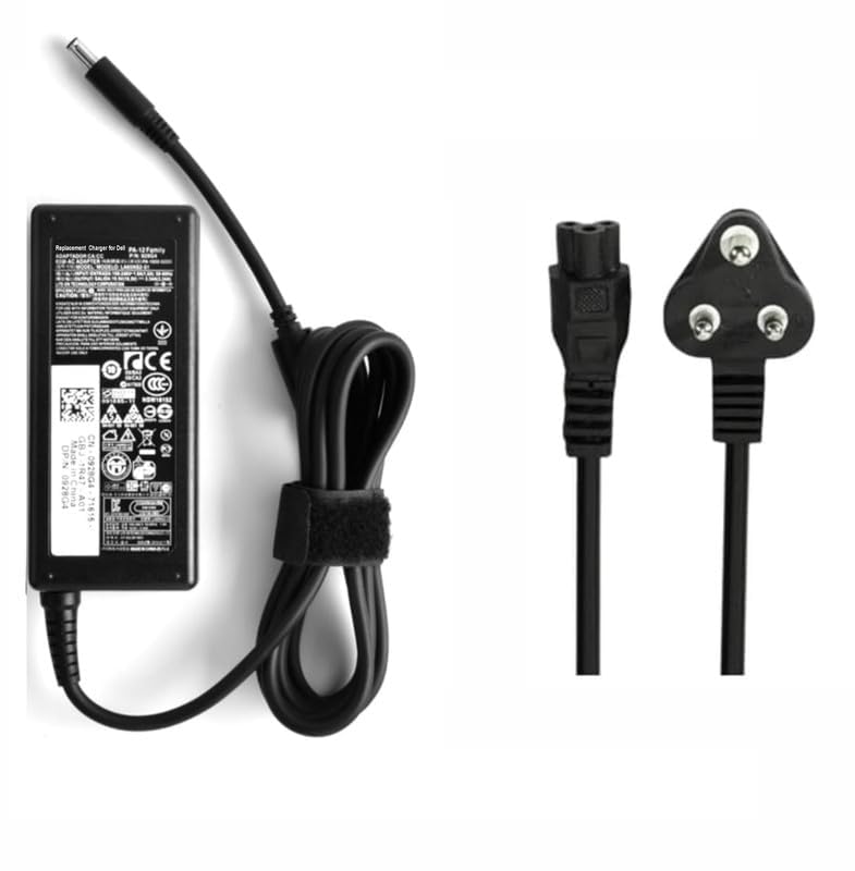 Image of Replacement Dell Laptop Charger 65w 19.5V 3.34A(4.5 * 3.0mm) MGJN9 for Inspiron 11 3147,3148, 3152,i3152,3153,3157,3158,316 (with 3 Pin Power Cable)