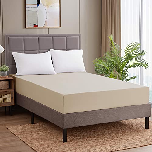 Drap-housse élastique beige pour un lit King size toujours impeccable - 2