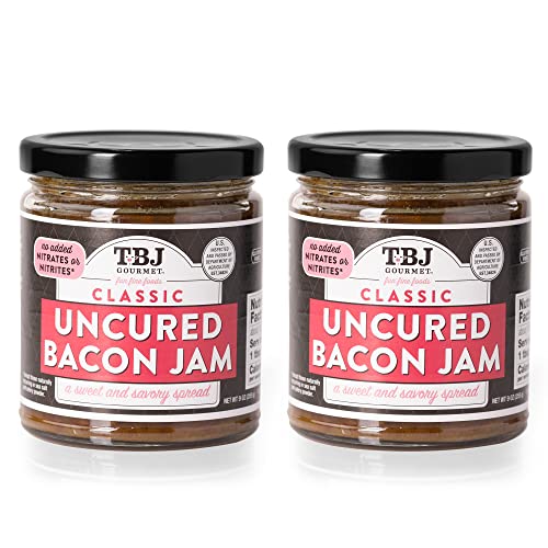 Tbj Gourmet Classic Bacon Jam - Original Recipe Bacon Spread - Uses Real Bacon, No Preservatives - Authentic Bacon Jams - 2 X 9 Ounces #TOP3