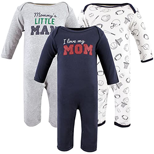 Image of Hudson Baby Baby Cotton Union Suit, 3 Pack