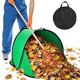 2025 New 60 Gallon Pop-Up Foldable Leaf Collector,Portable LeafBag,600D Oxford Cloth Leaves Pick Up Tool,Thicken Collapsible Leaves Picker Bag,Dustpan-Type Lawn Collector,Reusable Yard Garden Bag
