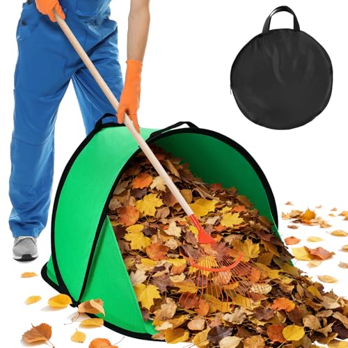 2025 New 60 Gallon Pop-Up Foldable Leaf Collector,Portable LeafBag,600D Oxford