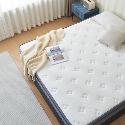 Full Size Mattress, 12 Inch Hybrid Memory Foam Mattress in a Box with Pocket Springs, Medium Firmness, Pressure Relief & Motion Isolation, CertiPUR-US Certified by Gojef home - Image 7