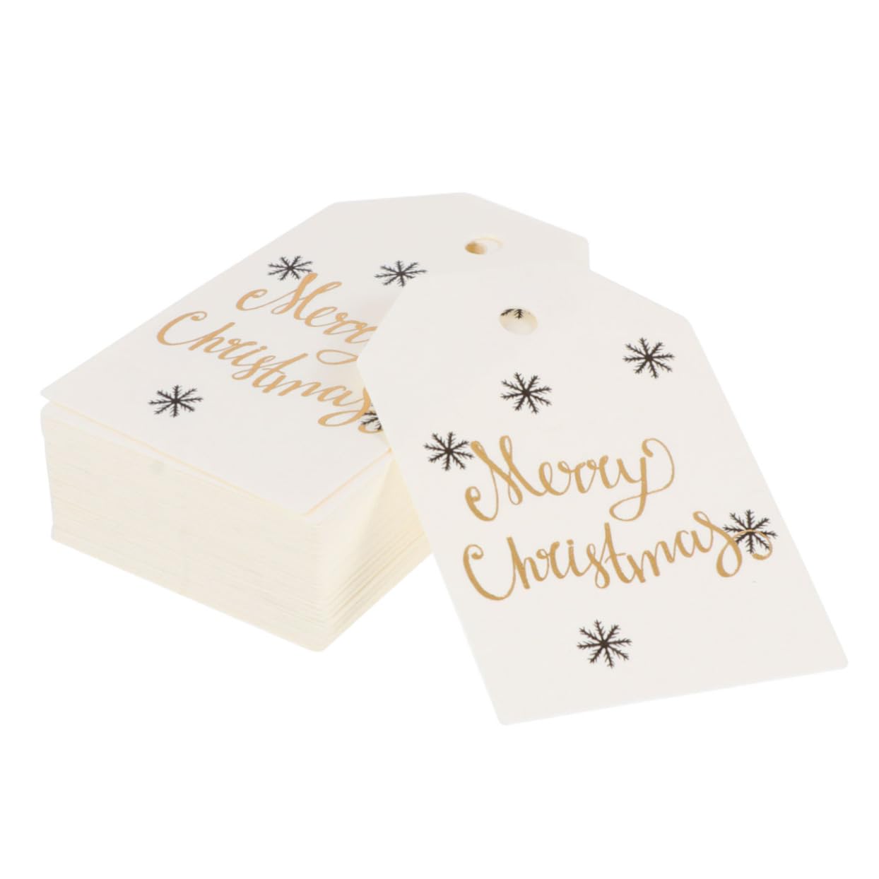 COLLBATH 100pcs Tag Christmas Bookmark Small DIY Card Christmas Card Greeting