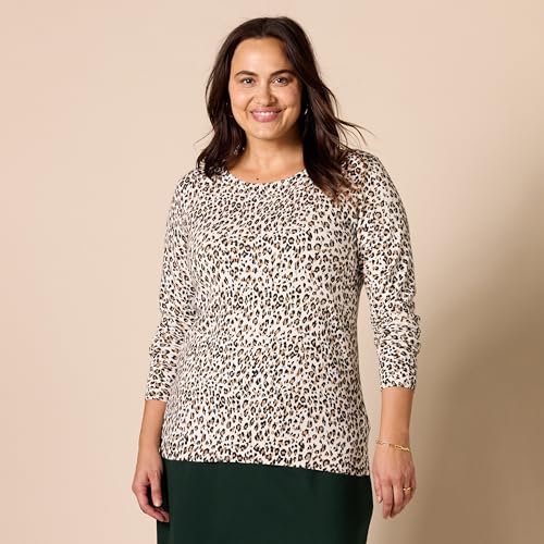 Image of Amazon Essentials Women's Long-Sleeve Lightweight Crewneck Sweater, Flattering (Available in Plus Size)