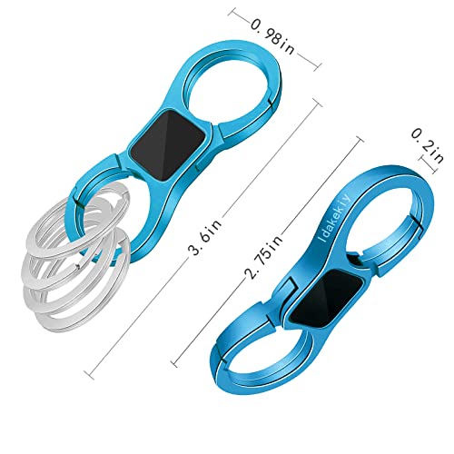 Idakekiy Key Chain Quick Release Spring With 4 Key Rings Heavy Duty Car Keychain Organizer For Men And Women #TOP2