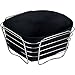 Kesper 90872 Brot- und Obstkorb, Chrom, schwarz, 21 x 21 x 11,cm
