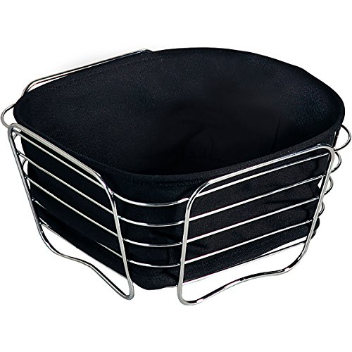 KESPER | Brot- und Obstkorb, Material: Metall, Maße: 21 x 21 x 11 cm, Farbe: Schwarz | 90872