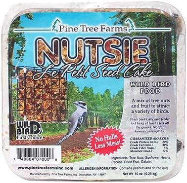 Pack of 12 Pine Tree Farms Le Petit Nutsie Seed Cakes, 10 oz. Each