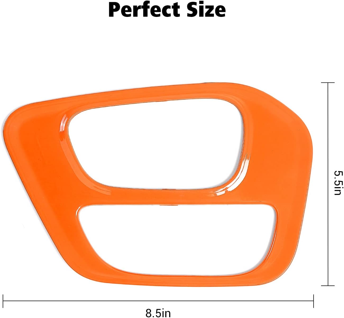 Voodonala for Challenger Gear Shift Panel Covers Decoration Trim Accessories for Dodge Challenger 2015-2022(Orange)