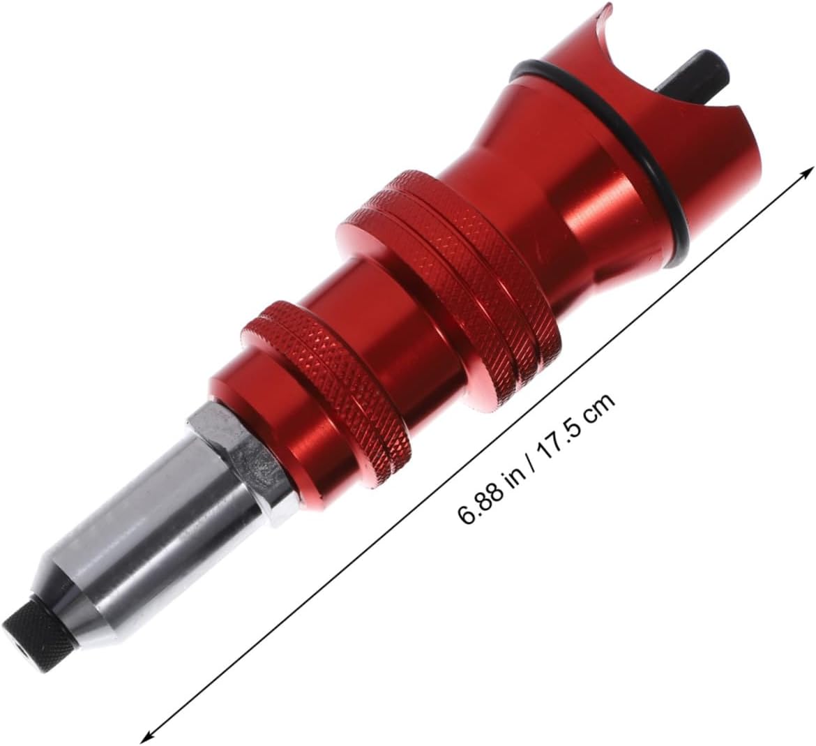 Electric Rivet Tool Adapter Set Cordless Rivet Drill Connector Head for Automotive Applications Includes Interchangeable Heads and