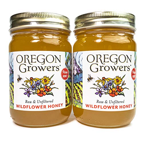 Oregon Growers, Wildflower Honey, Raw, Unfiltered, Unpasteurized, Natural, 18 Ounce (Pack Of 2) #TOP15