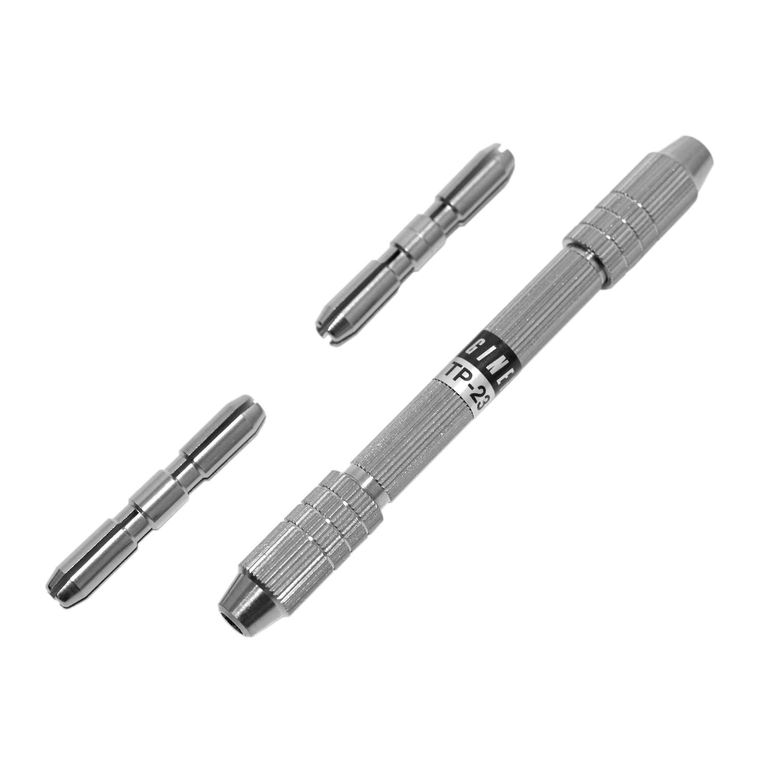 ENGINEERTP-23 PIN VISE, DOUBLE-ENDED SHANK WITH 2 DOUBLE-HEADED COLLETS, MADE IN JAPAN