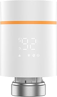 Yasorn WiFi-Heizkörperthermostat Smart-Heizungsventil mit APP-Fernbedienung, Kompatibel mit Alexa/Google Assistant, Frostschutz, Energiesparend, Multi-Mode-Temperaturregelung
