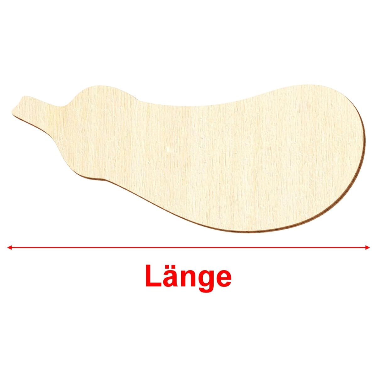 Holz Aubergine - Deko Zuschnitte 3-50cm, Größe:49cm, Pack mit:50 Stück