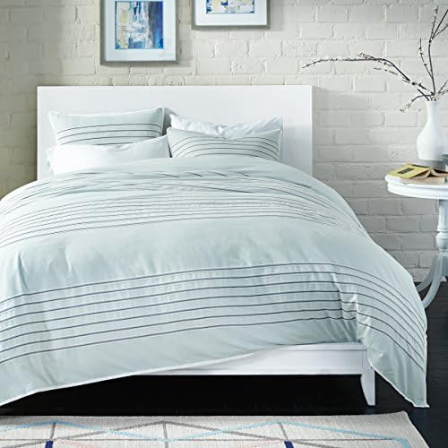Bedwear Live Comfy Spa Stripe Comforter Set, Blue, Full/Queen