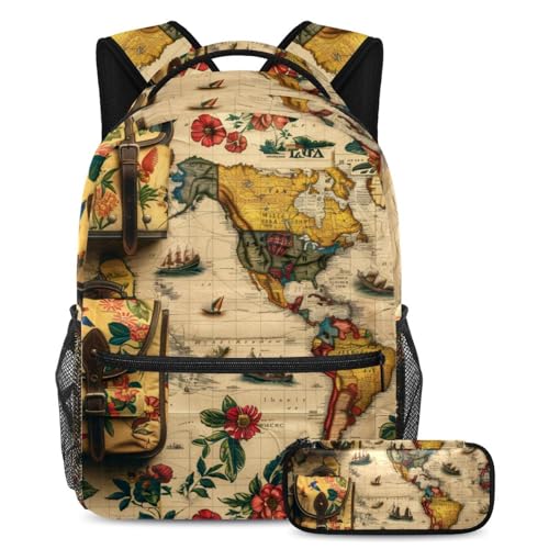 Sacs à dos de jour multicolores et trousse scolaire pour l'organisation des élèves