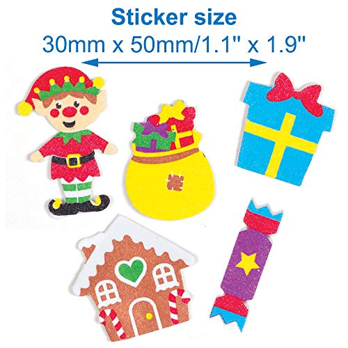 Baker Ross Schuimrubberen stickers voor Kerstmis (120 stuks), feestelijk knutselen voor het hele gezin, AT302… - Image 4