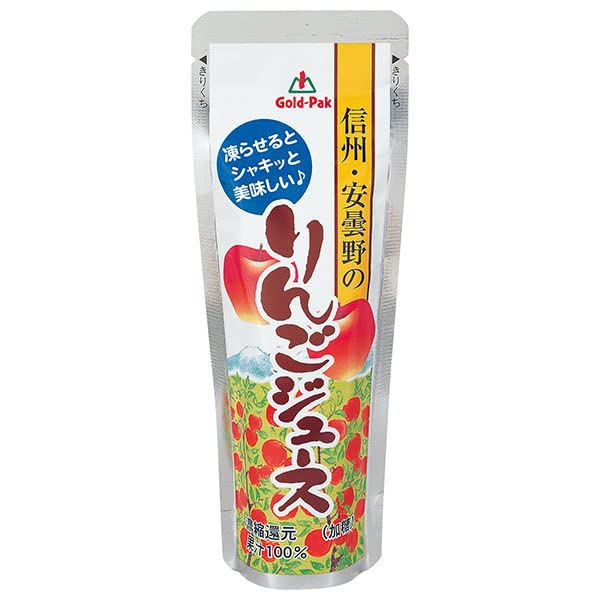 Amazon.co.jp: ゴールドパック 信州・安曇野のりんごジュース 80g