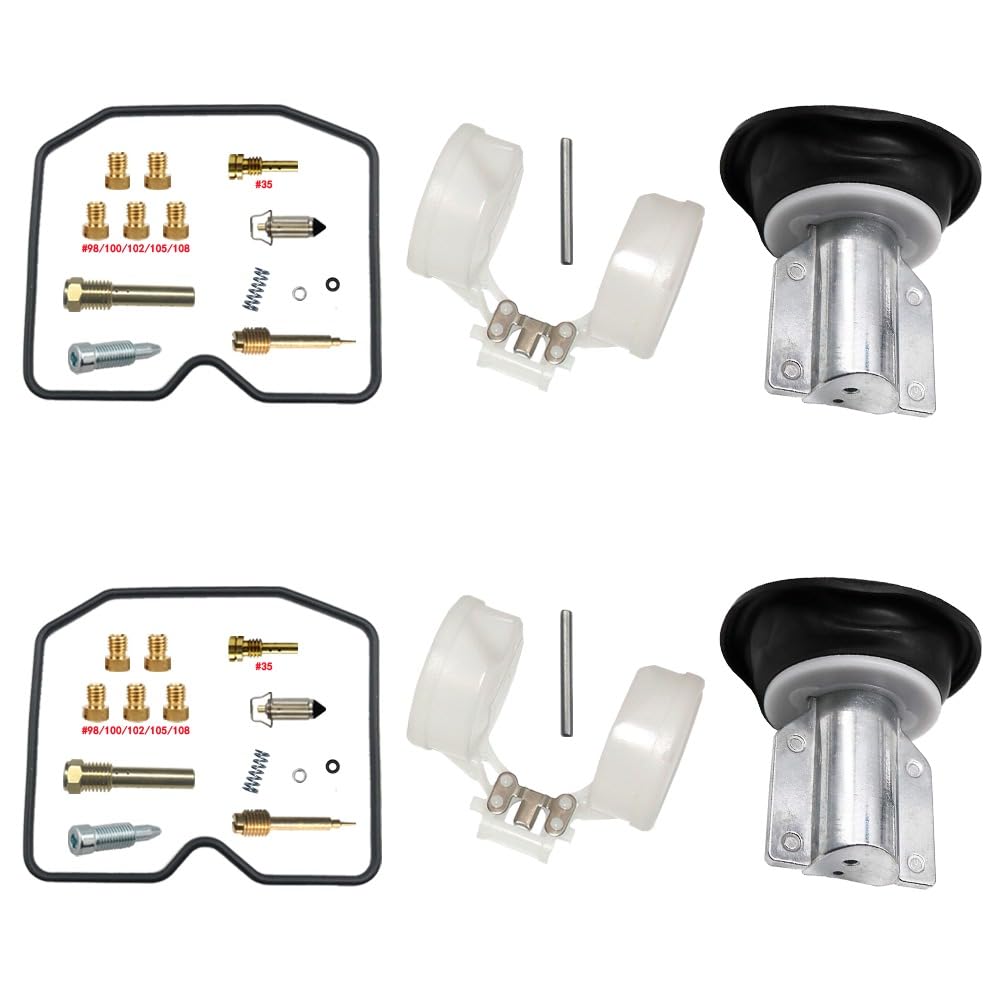 Kit Reparación Carburador ER500 ER-5 1997-2005 500cc Flotador | CVK34 carburador para 6x8 2000 2003 V-twin reparación piezas moto revisión repuesto aguja membrana