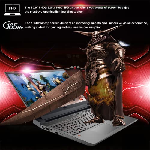 Dell G15 15.6‘’ Fhd 165Hz Gaming Laptop, Intel Core I7-12700H, 32Gb Ddr5 Ram, 1Tb Pcie Ssd, Nvidia Geforce Rtx 3060 6G, Backlit Keyboard, Hd Camera, Win 11 Pro, Gray #TOP2