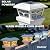 SIEDiNLAR Solar Post Cap Lights Outdoor 2 Color Modes 8 LEDs for 4x4 5x5 6x6 Posts Fence Deck Patio Decoration Warm White & Cool White Lighting White (6 Pack)