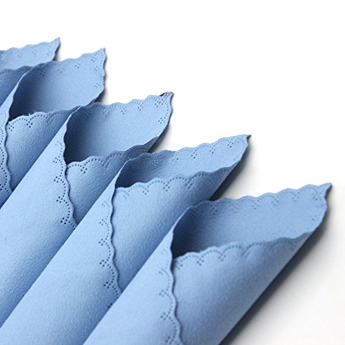 KKmoon 5 pcs Microfibra de Limpeza Polimento Pano Polonês para Instrumento Musical Guitarra Violino