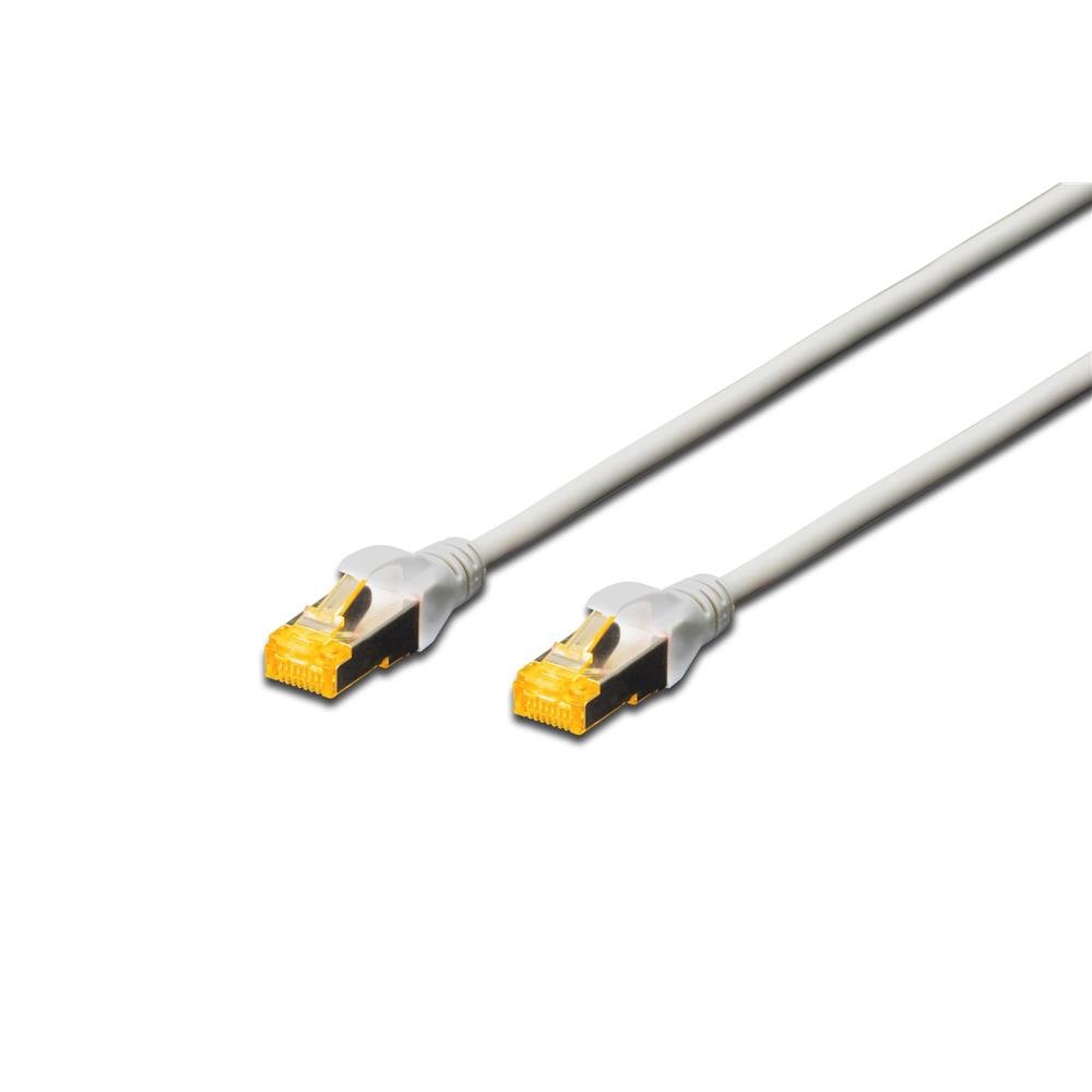 DIGITUS LAN Kabel Cat 6A – 15 m – S/FTP Geschirmt – Grau
