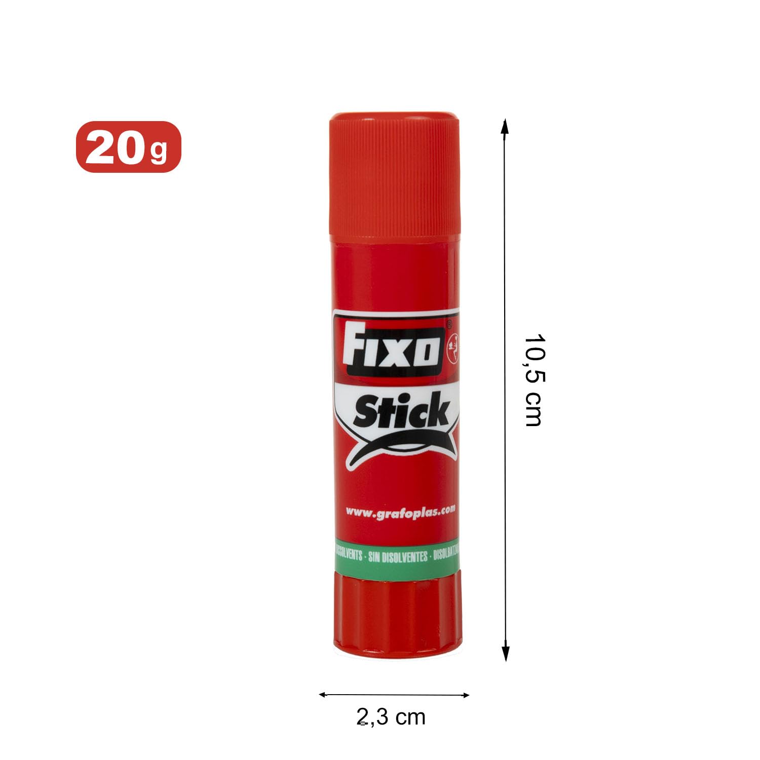 Fixo Stick | Pack 24 Pegamentos Barra Escolar 20g | Apto para Uso Infantil | Sin Disolventes | Lavable | Material Escolar Perfecto Para Usar en Manualidades Niños, Proyectos de Ciencias, Maquetas