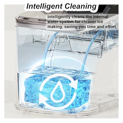 Máquina de hielo portátil para encimera 40 lbs/24H miniatura 5