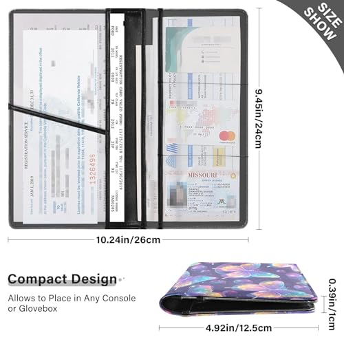 Organizador para auto de cuero miniatura 3