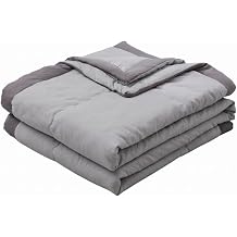 duvet, Comforter, 1 Person Duvet, Washed Cotton Comforter, Breathable 140x200, Gray 55.12x78.74 Inch