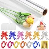 transparentfolien farbig 🎁【Extra Rich Zubehör】Geschenkschleife einfach und elegant, und sind sehr geeignet für die Dekoration Ihres Geschenks, machen Ihr Geschenk attraktiv schön und beeindruckend. Metallbeutel Twist Krawatten sind langlebig und einfach zu befestigen, das Design ist fest für die Befestigung Ihrer Geschenke, Kunsthandwerk, Brot, Keksbeutel, Süßigkeiten usw. Die leeren Tags bieten eine glatte Schreibfläche, mit der Sie die benötigten Informationen aufschreiben können.