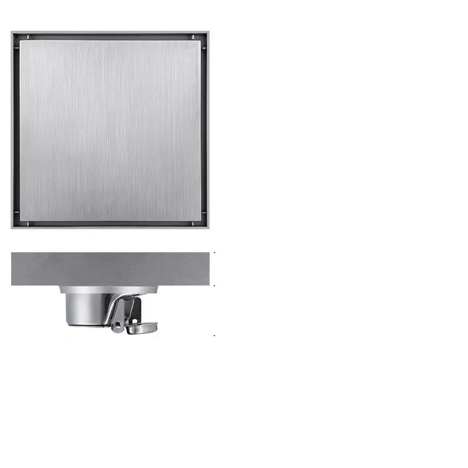 Floor Drain Cover Floor Drain For Bathroom Thickened Stainless Steel Concealed Odor Proof Modern Style(15x15cm 6a)