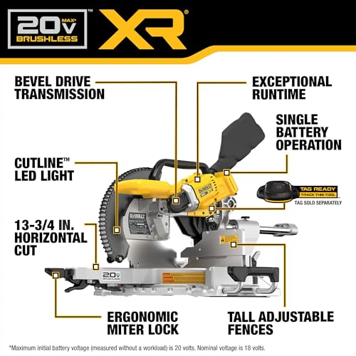 DEWALT DCS785B Cordless 12-Inch Miter Saw