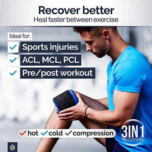 Gelpacks Direct - Reusable Knee Ice Pack Wrap for Sports Injuries & Knee Pain Relief. 3-in-1 Hot and Cold Compress Knee Support for Arthritis, Replacement Surgery, Swelling & Joint Pain. - Image 4