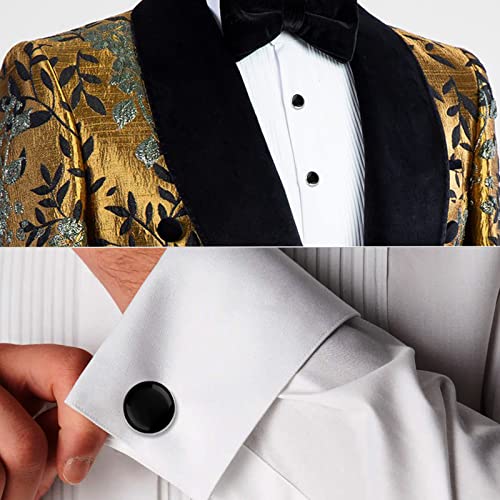 Cufflinks And Tuxedo Studs For Men,Suitable For Dress Shirt Suit Jacket Vest Bow Tie Fashion Accessories, Gift For Men Or Dad, Formal Business Wedding Anniversary Jewelry For Men #TOP2