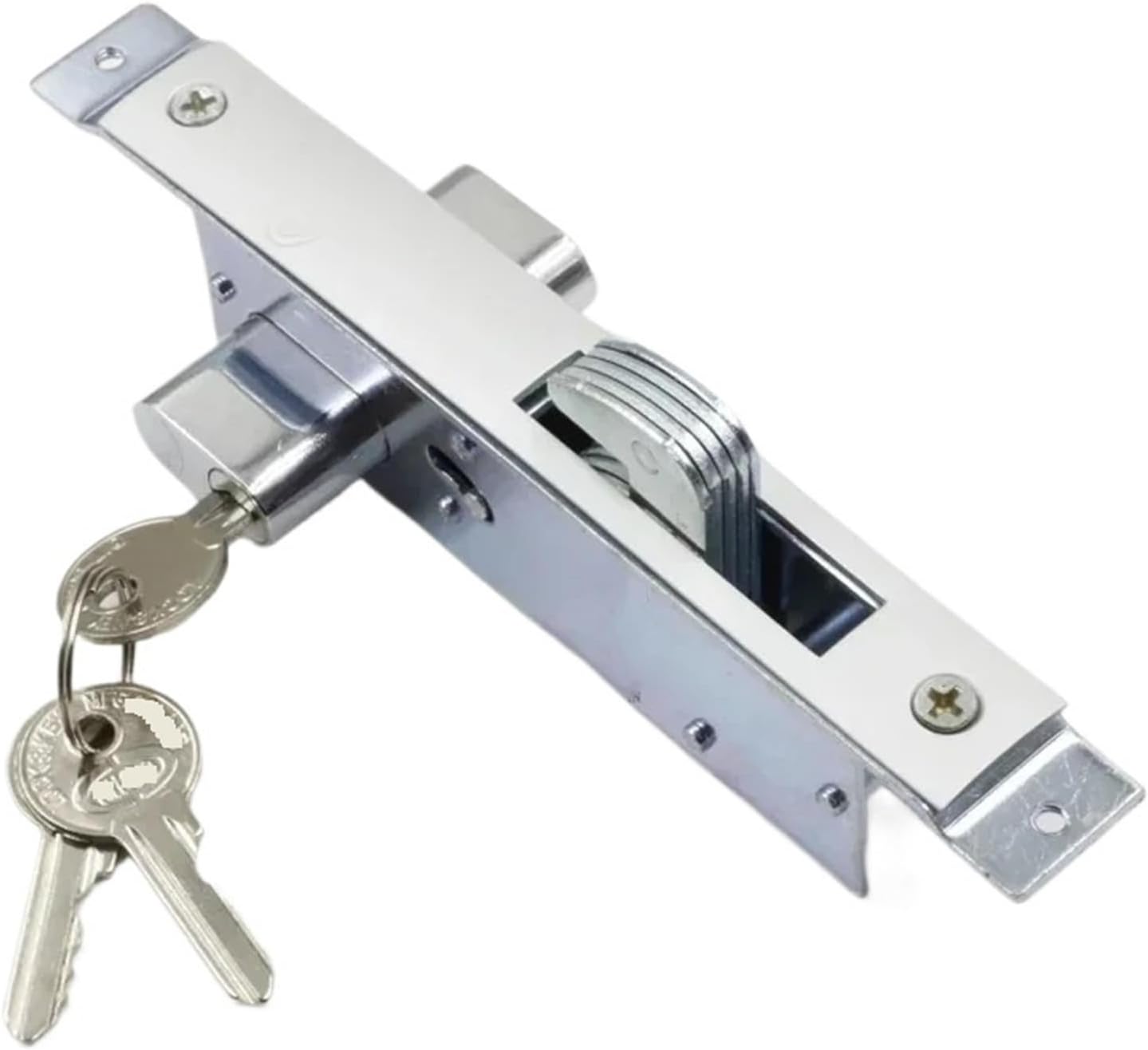 Sliding Door Lock with 3 Keys for Bedroom Bathroom Accessory DIY Home Hardware H 1Pcs(HJ21)