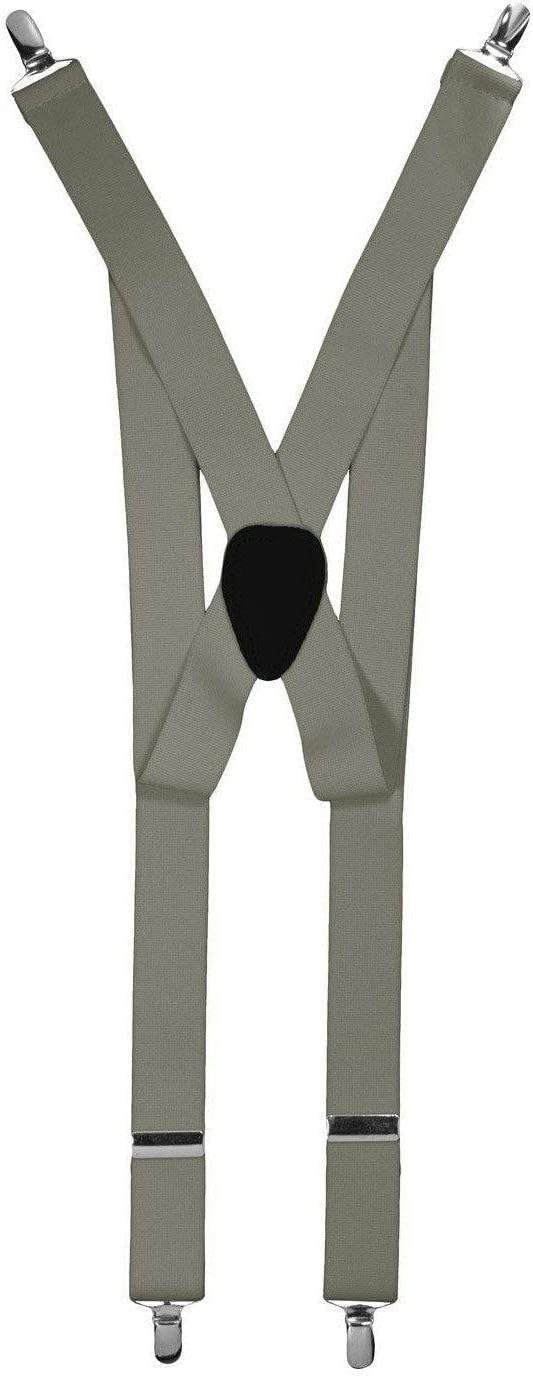 Adjustable Clip End Suspenders - Vibrant Colorful Y-Back Elastic Tuxedo Suspenders