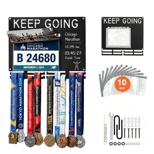 Runners Medal Hanger Display with Bib Holder