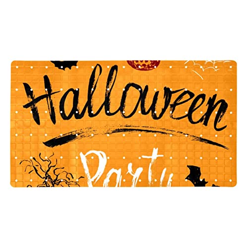 Tapis de bain Halloween antidérapant à ventouses avec trous de drainage - 2