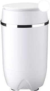 JOMSK Mini Machine à Laver Petit Baby Simple Baril Simple Baril Semi-Automatique Mini Machine à Laver sous-vêtements Baby Dortoir Blanc (Color : White, Size : 34x34x59cm)