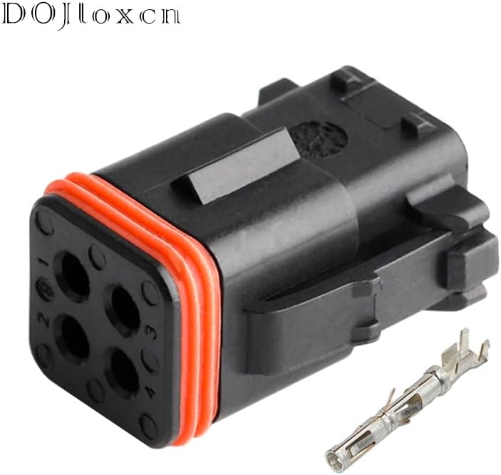 1/5 Sets 4p/8p/10p/16p/25 Pin 132016-001 132016-000 132025-001 Automobile Waterproof Male Female Connector 13208-000 13208-001 - (Color: 10p Female, Package: 5 sets)